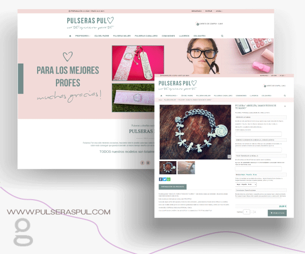 Tienda online de pulseras personalizables